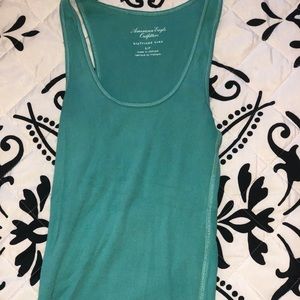 Turquoise Boyfriend Tank Top